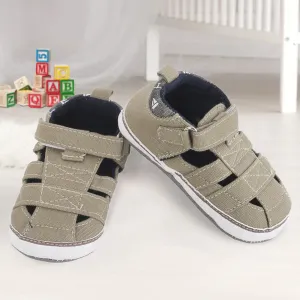 Baby Moo Green Velcro Booties