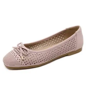 Butterfly Knot Hollow Out Lady Flats