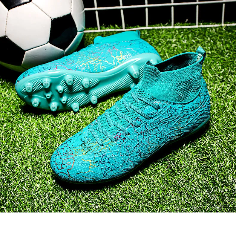 Camouflage High-Top Soccer Cleats for Kids, Factory Direct