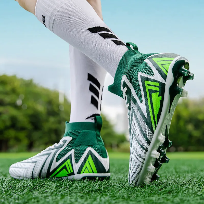 Custom High-Top Soccer Cleats with Logo for Pro Matches