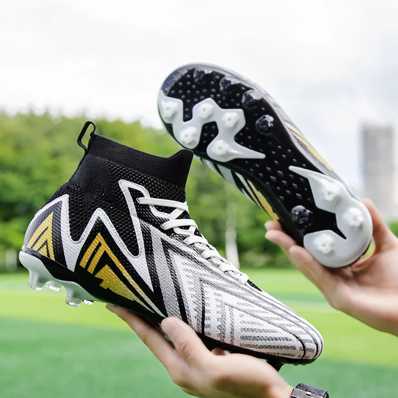 Custom High-Top Soccer Cleats with Logo for Pro Matches