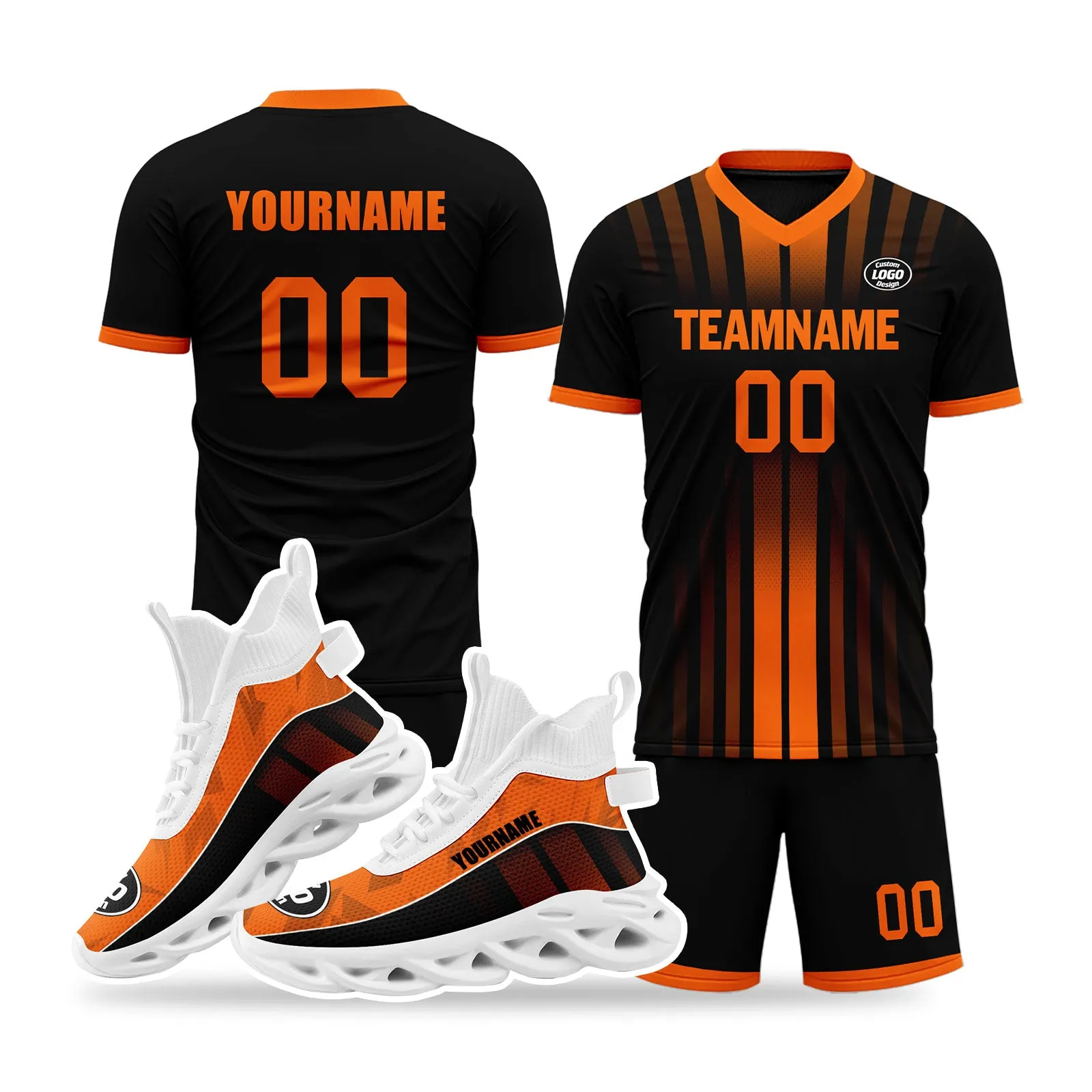 Custom Soccer Uniform Jersey and Maxsoul Shoes Personalized Sneaker Combo ZH-D020159-3