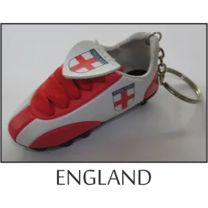 England Mini Soccer Shoe Key Chain