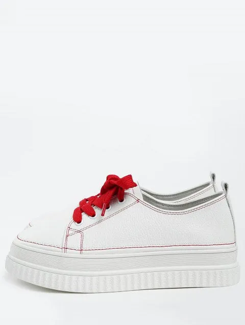 Fashion Block Low Top Platform Sneakers