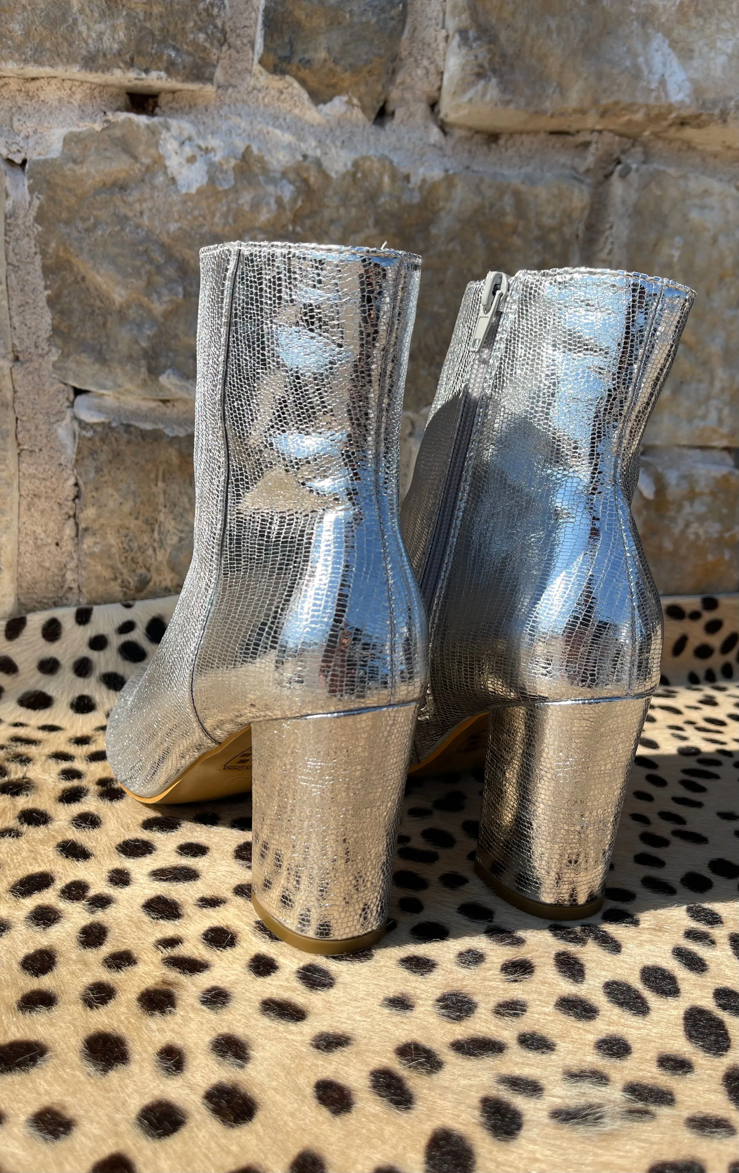 Gia Silver Bootie