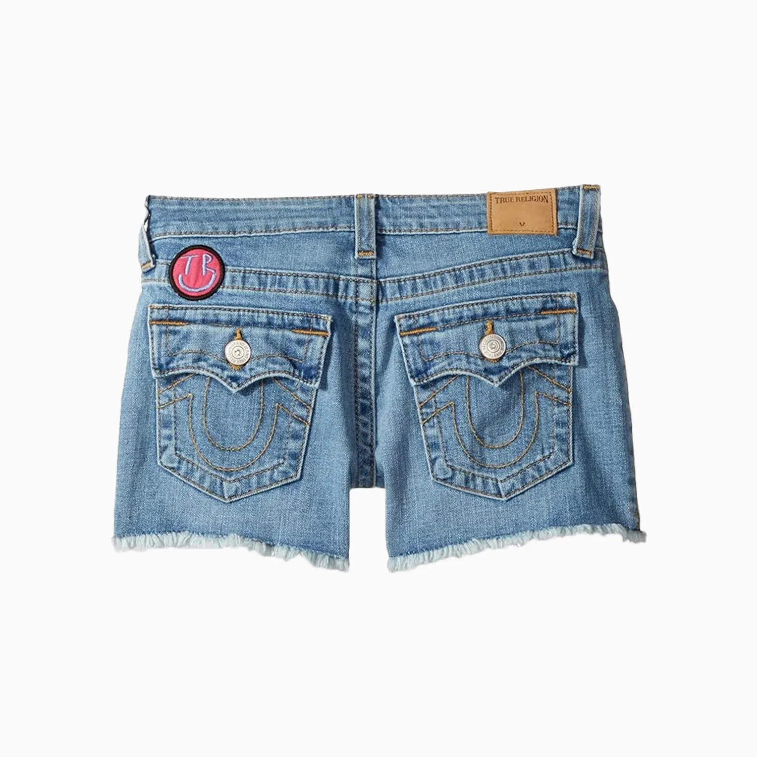 Kid's Patched Fashion Denim Shorts