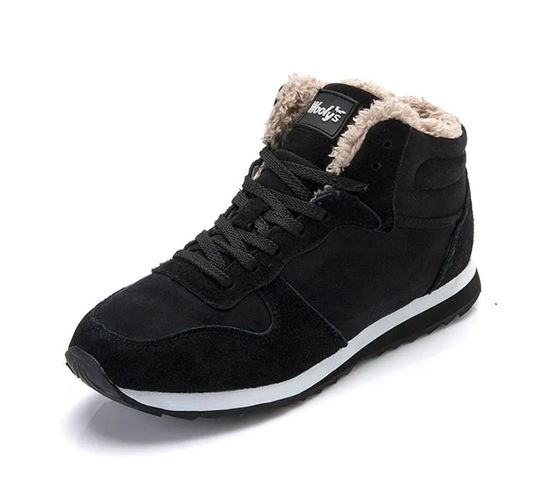 Men's Winter Shoes Fashion Snow Boots Shoes Plus Size Winter Sneakers Ankle Men Shoes - MSWRB50418