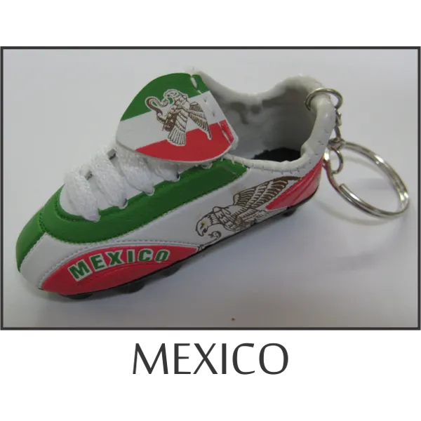 Mexico Mini Soccer Shoe Key Chain