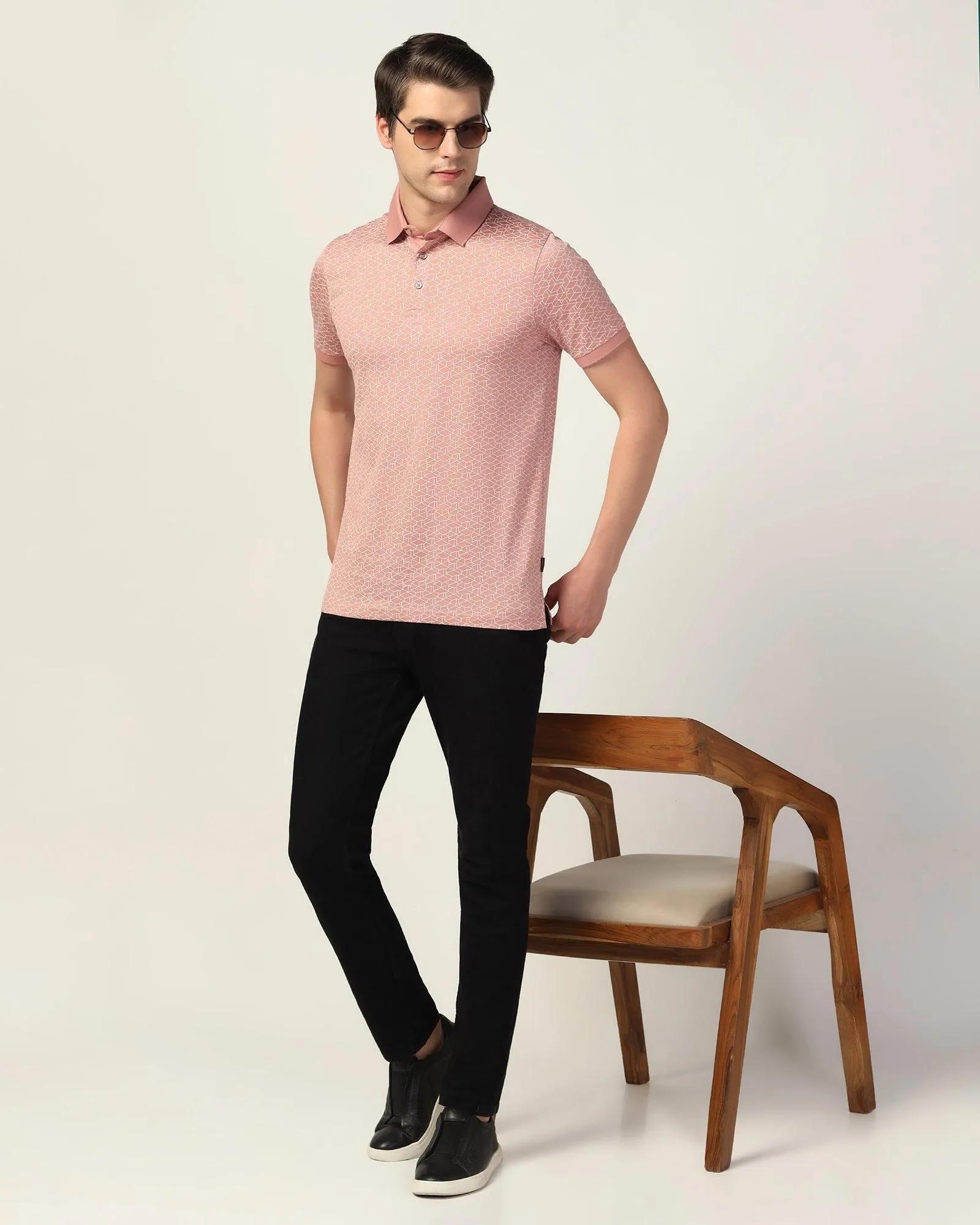 Polo Pink Printed T-Shirt - Timmy