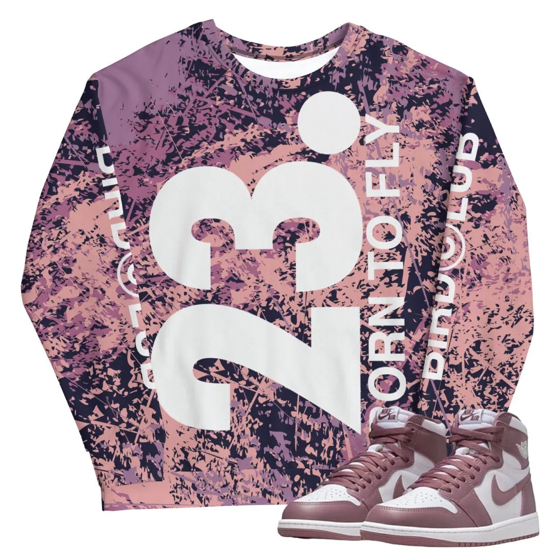 Retro 1 OG "Mauve" Splatter Sweatshirt