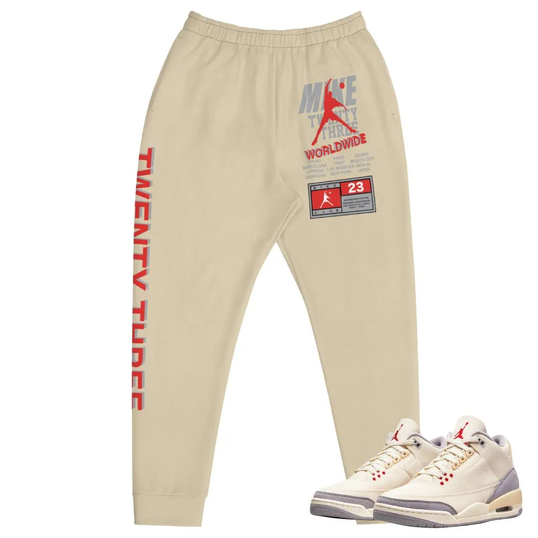 Retro 3 "Muslin" Joggers