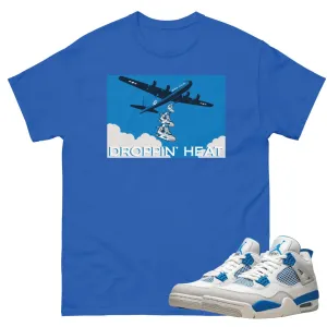 Retro 4 Military Blue "Droppin' Heat" Shirt