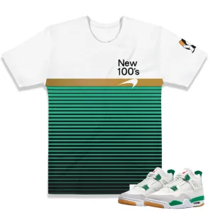 Retro 4 SB Pine Green "All The Smoke New 100's" Shirt