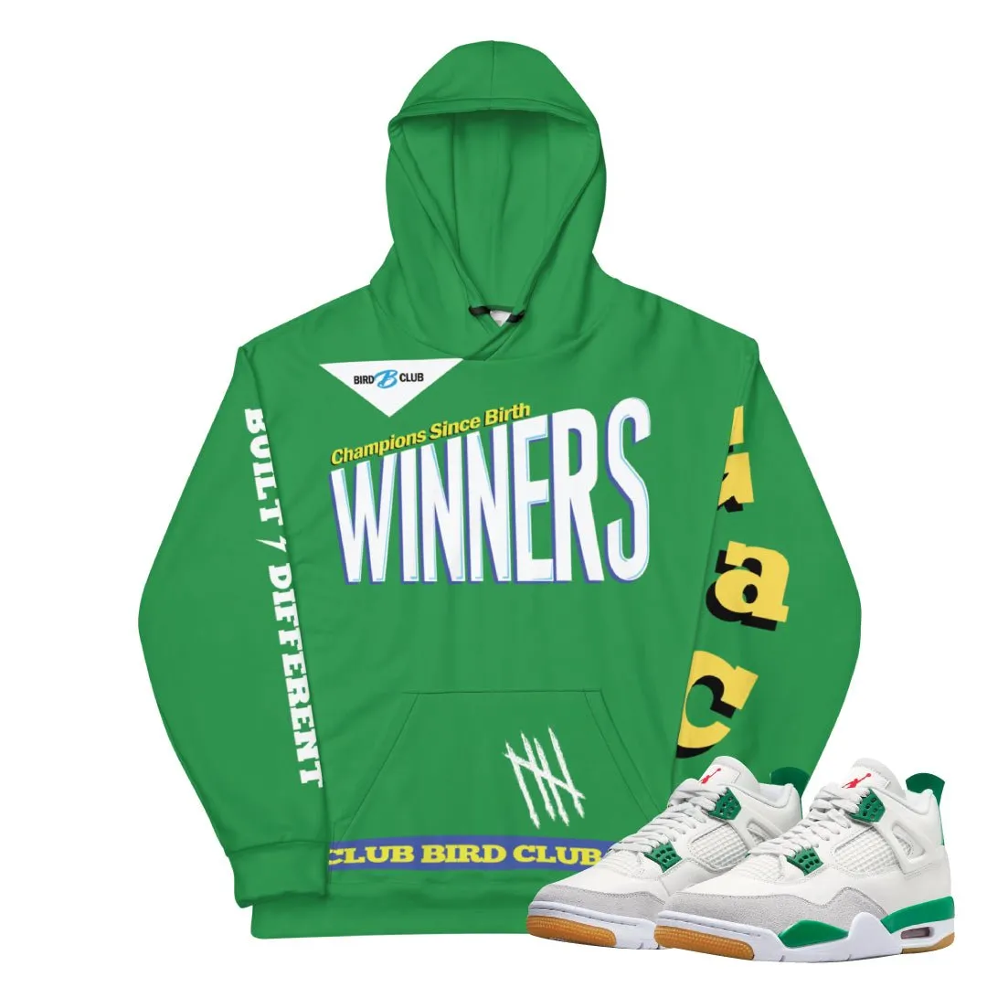 Retro 4 SB Pine Green Winners Hoodie