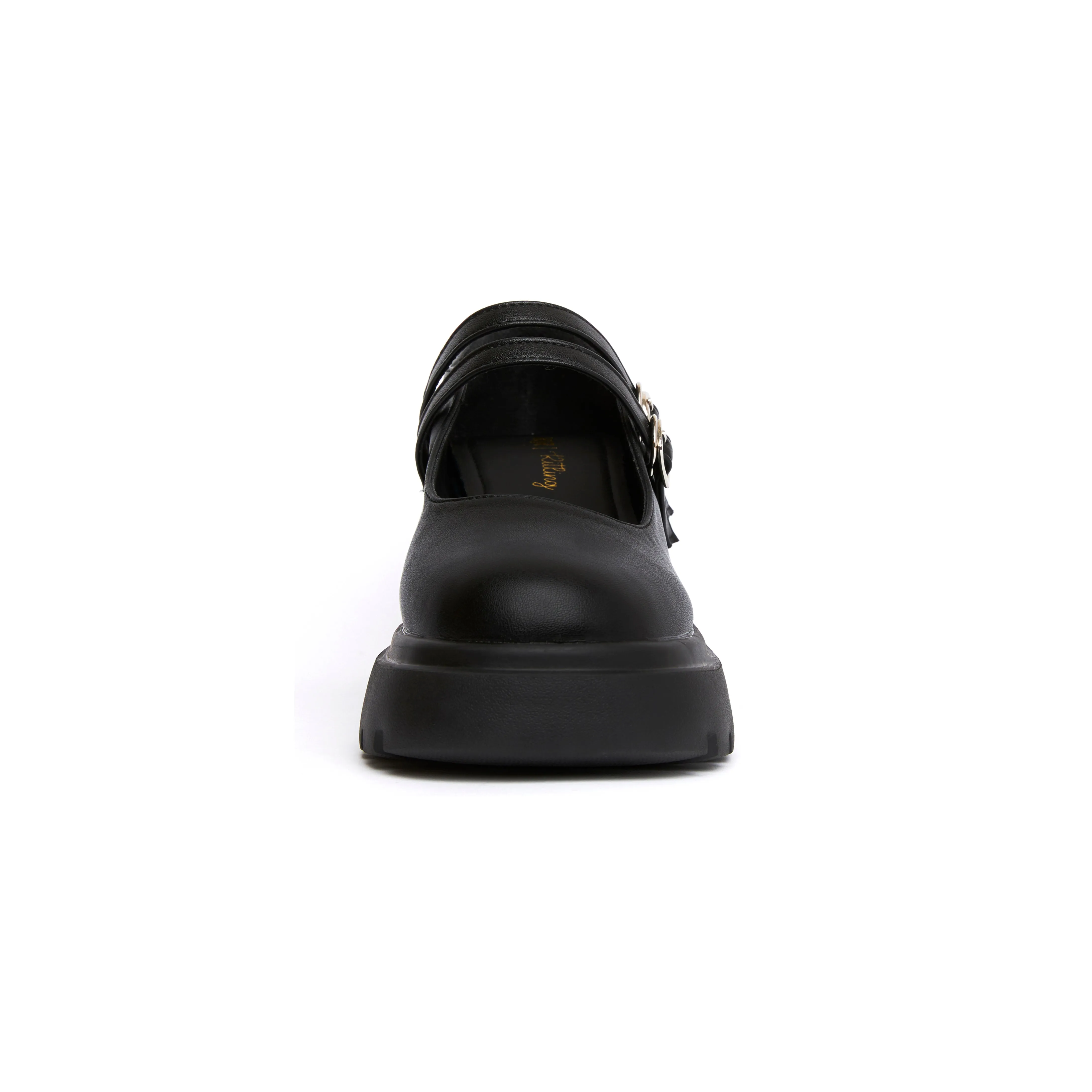 Ribbon Chunky Loafers - Black (BLK)