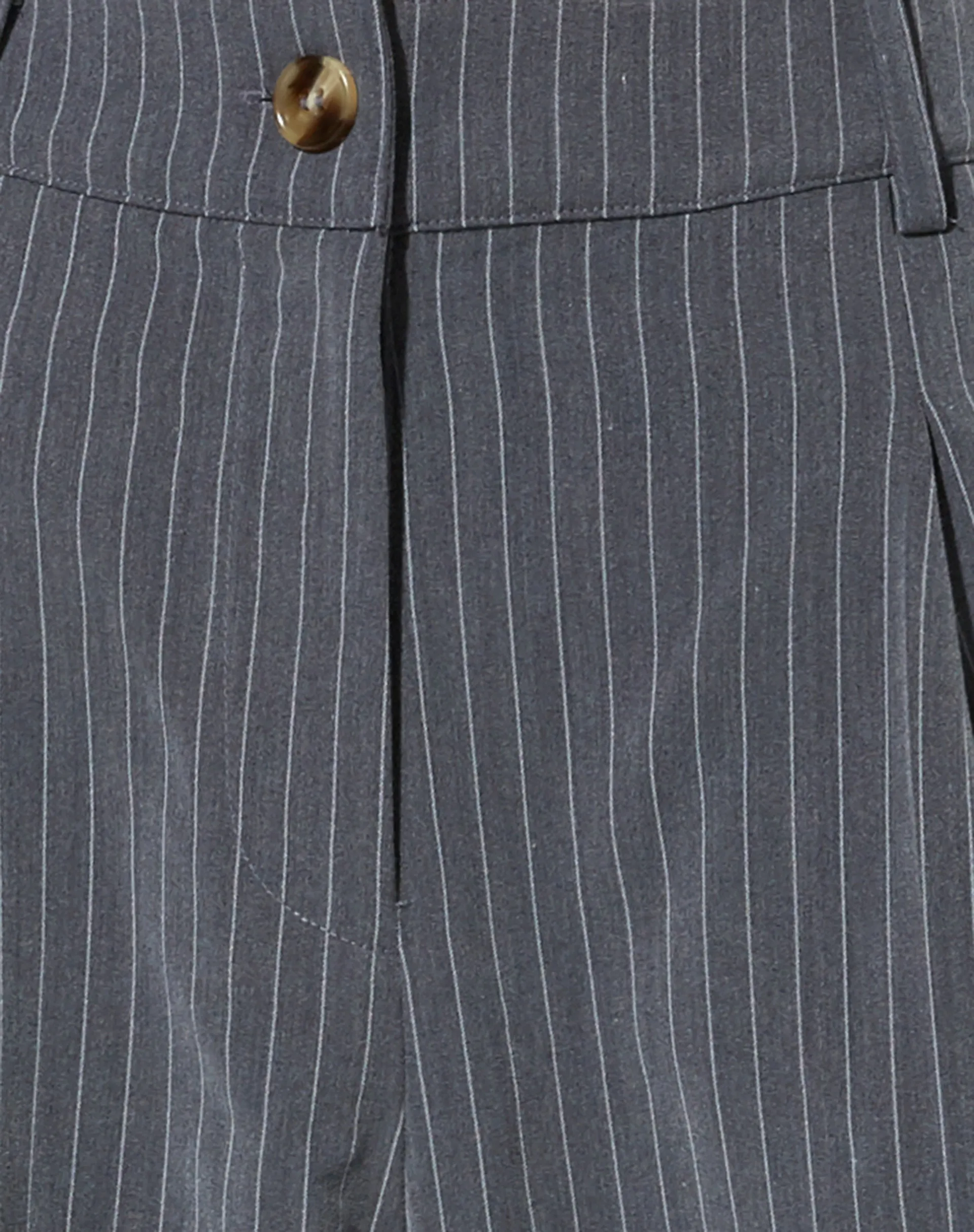 Sakila Tailored Trouser in Pinstripe Grey