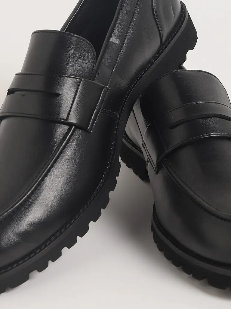 SOLEPLAY Black Chunky Loafers