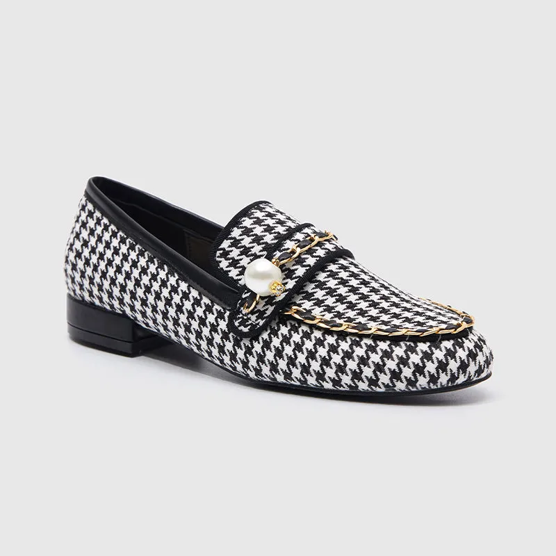 square toe Casual Flats Black