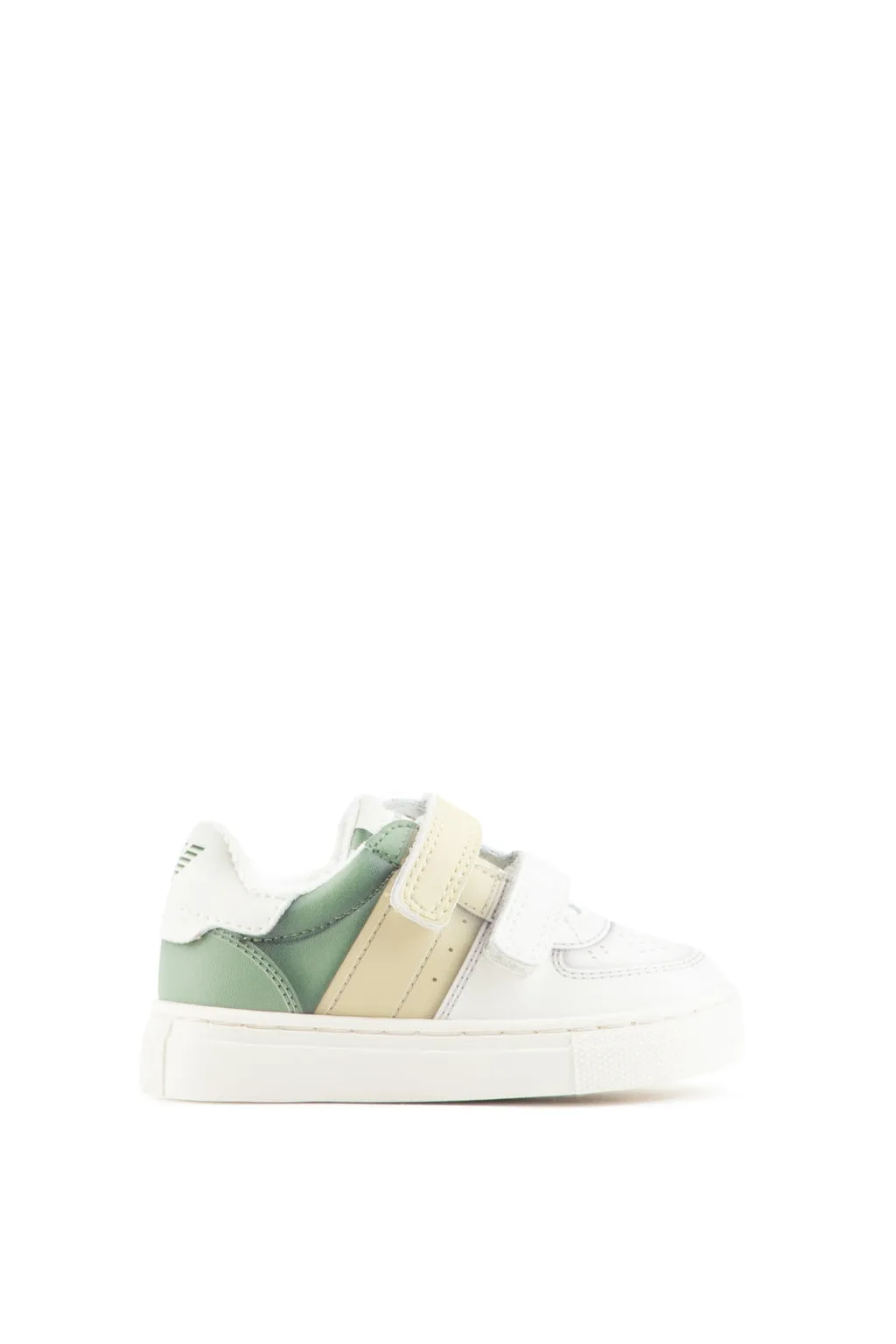 White and Green Baby Sneakers